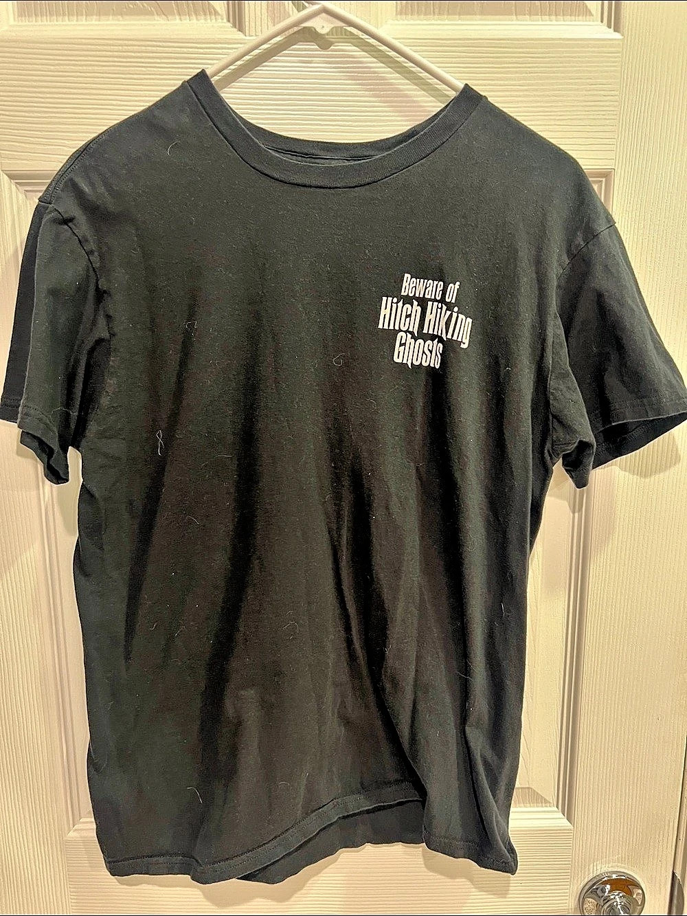 Disney Parks Haunted Mansion T-shirt Graphic Tee Black Size Medium